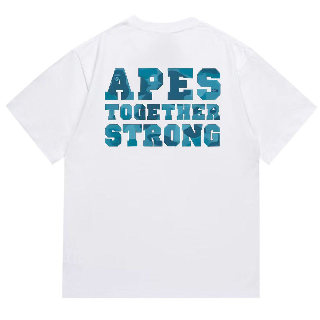 BAPE Ape Head Graphic Tee - Black & White