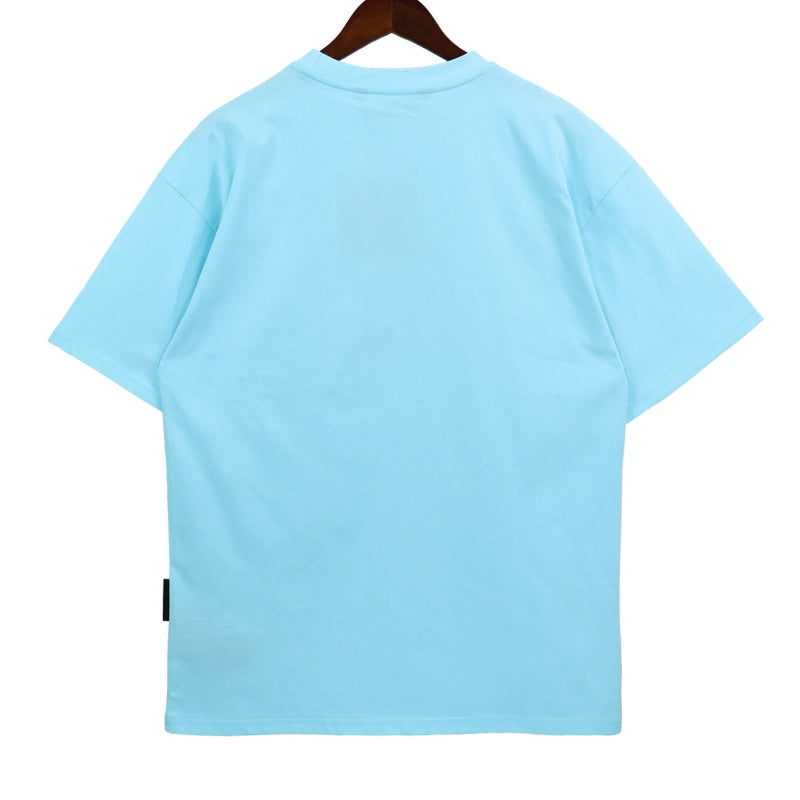 Palm Angels Wish You Were Here Postcard Photo Fill Oversized T-Shirt