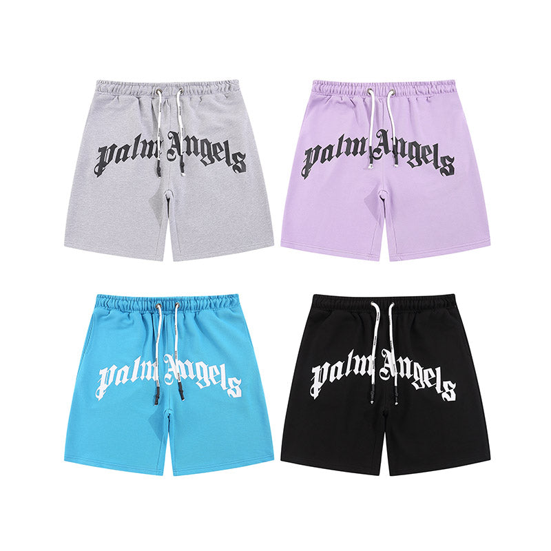 Palm Angels Shorts – Grey Men's Cotton Shorts