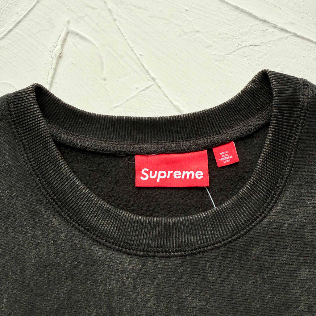 Supreme SS25 Washed Box Logo Crewneck Sweatshirt