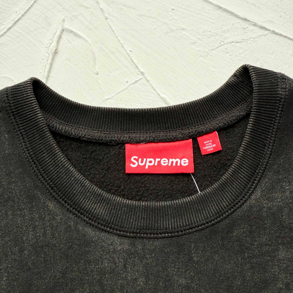 Supreme SS25 Washed Box Logo Crewneck Sweatshirt