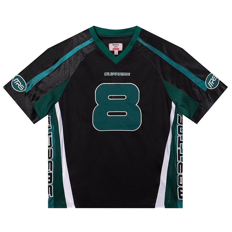 Supreme Martine Rose Football Jersey — Black / White