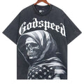 GODSPEED Glitchy Graphic T-Shirt – 100% Cotton (Black)