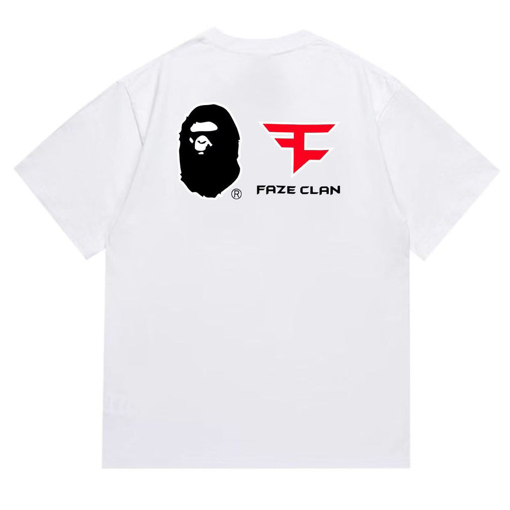 BAPE Ape Head Graphic Tee - Black & White
