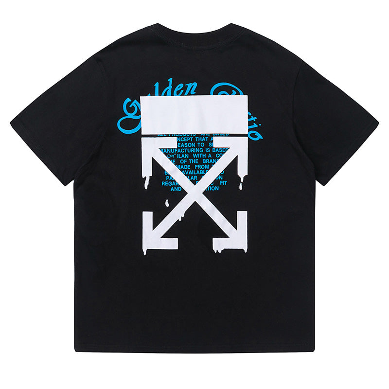 Off-White Diagonal Stripe Graphic T-Shirt