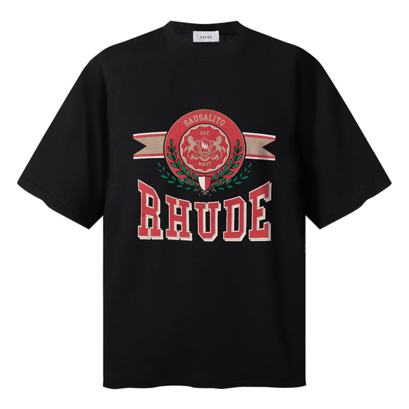 RHUDE Sausalito Crest Tee – Black