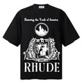 RHUDE Youth of America Tee – Black / White / Apricot