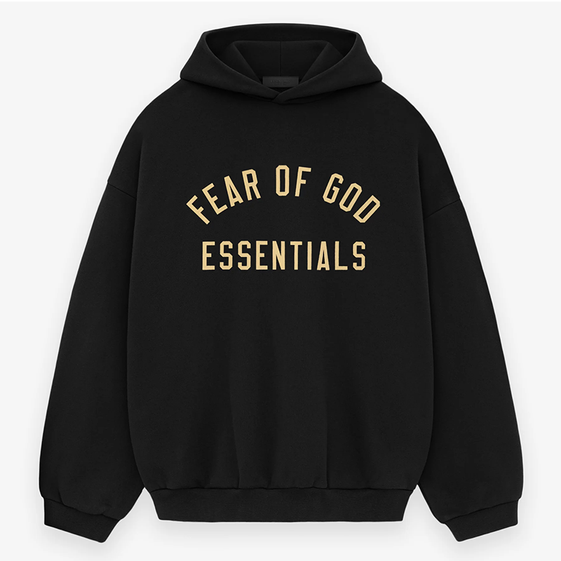 Fear Of God Essentials 24FW Fleece-Lined Hoodie – Dark Green / Black / Grey