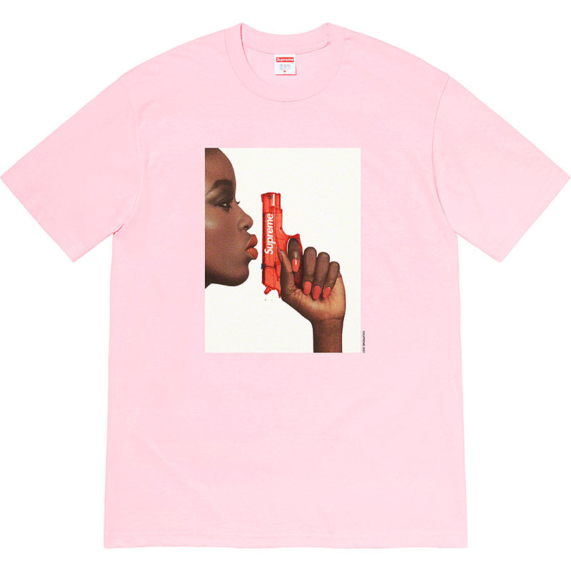 Supreme 21SS Water Pistol T-Shirt — Black / White / Navy / Pink