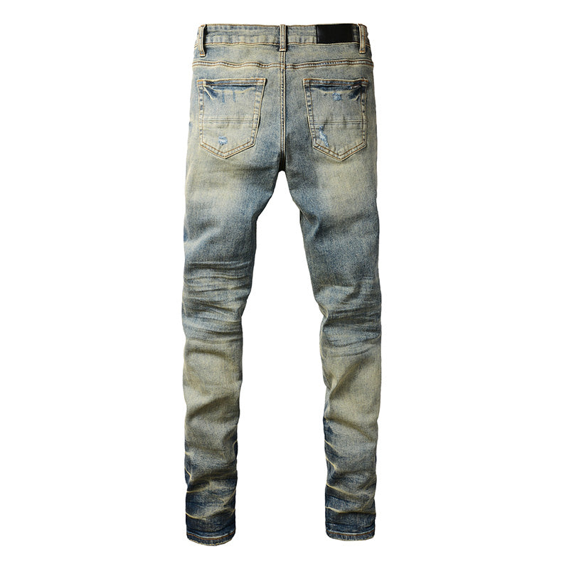 AMIRI Slim Fit Distressed Jeans – Full Length Denim