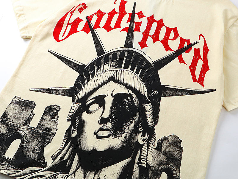 GODSPEED Statue of Liberty Graphic T-Shirt