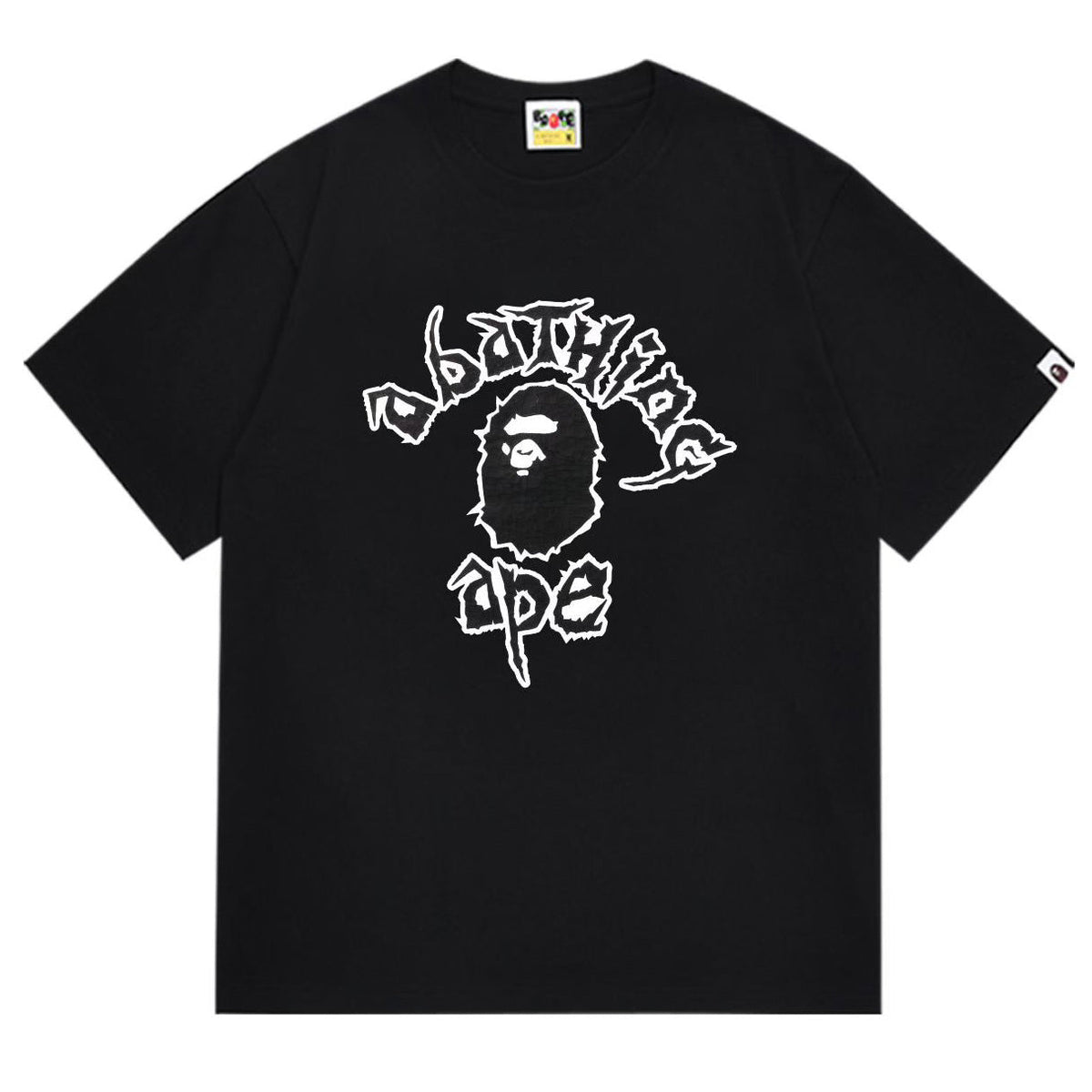 BAPE Ape Head Graphic Tee – Relaxed Fit 100% Cotton