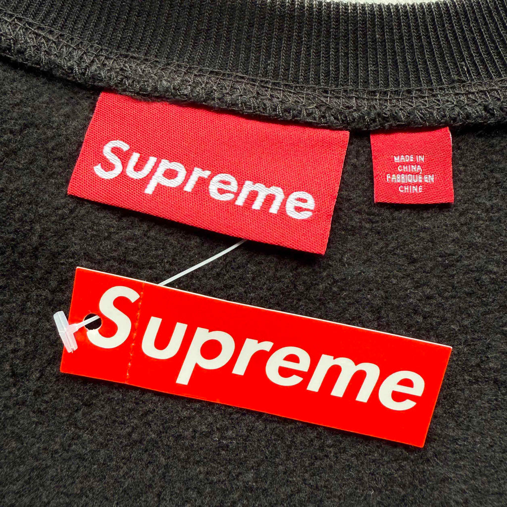 Supreme SS25 Washed Box Logo Crewneck Sweatshirt