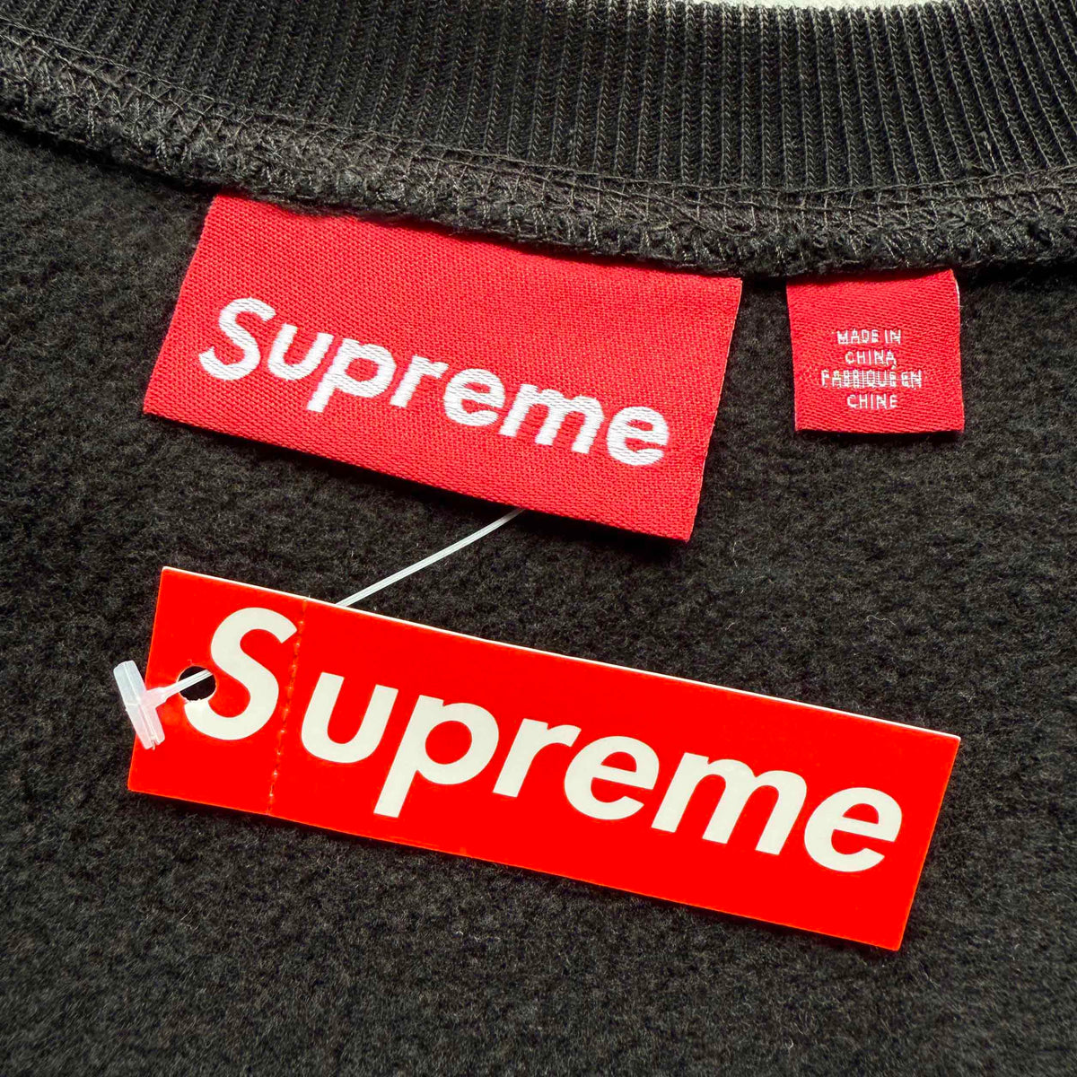 Supreme SS25 Washed Box Logo Crewneck Sweatshirt
