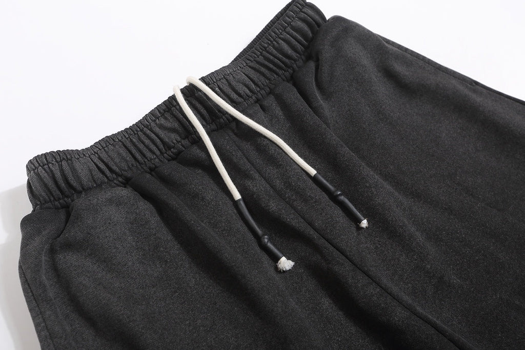 Palm Angels The Palm Cotton Sweat Shorts — Black
