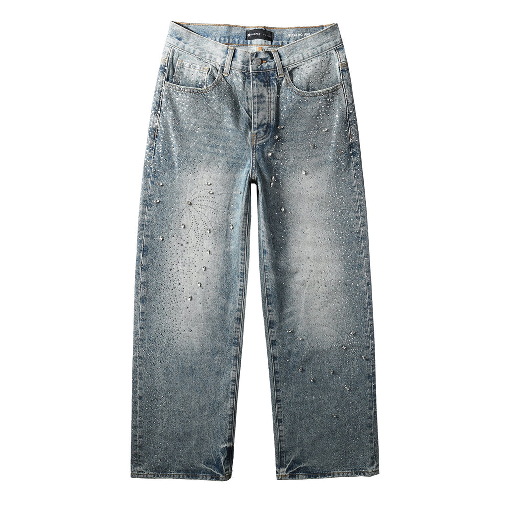 Purple Brand Crystal Diamond Skinny Jeans #9129