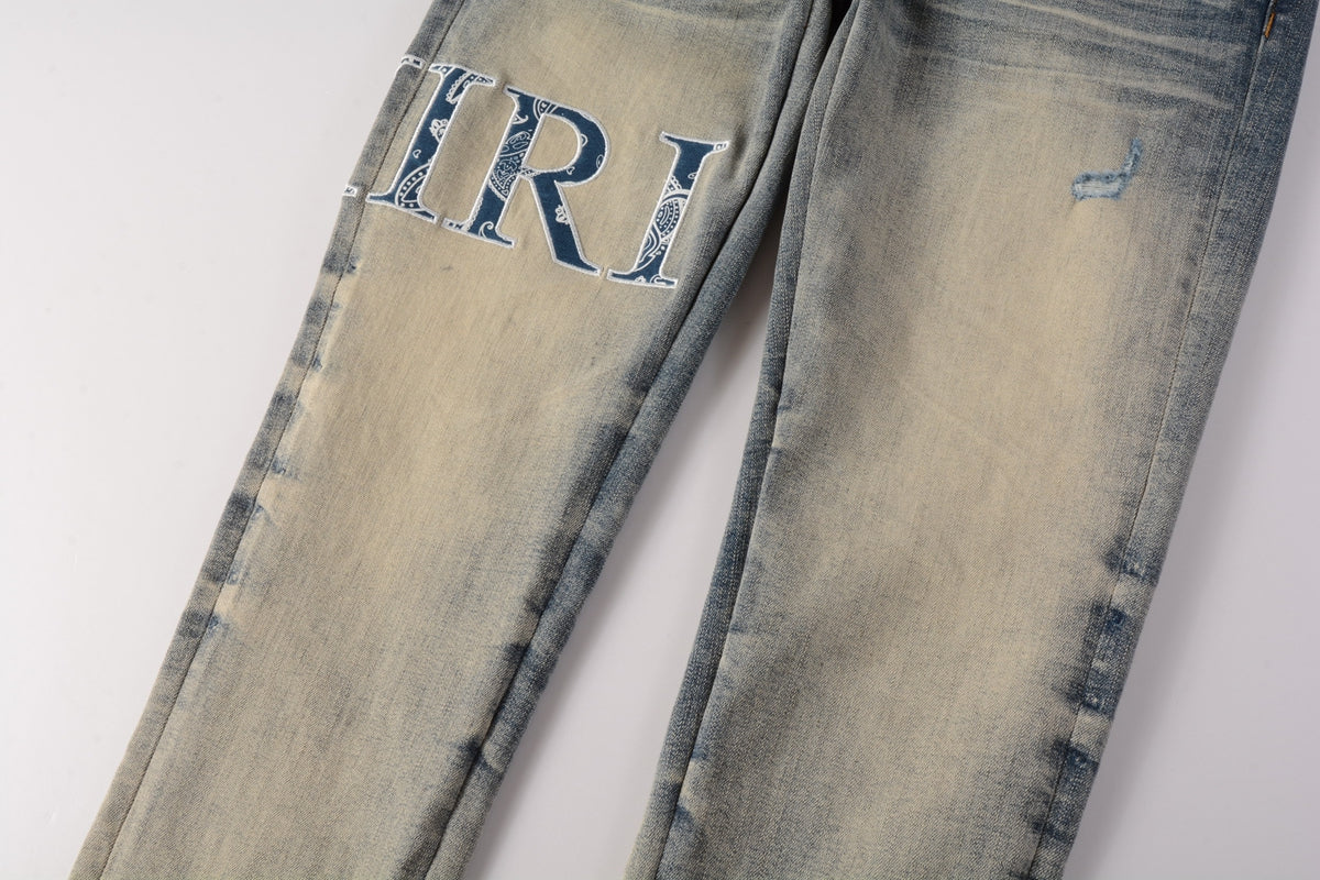 AMIRI Slim Fit Distressed Jeans – Full Length Denim