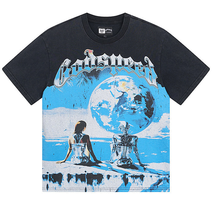 GODSPEED Artificial Love Layered Graphic T-Shirt