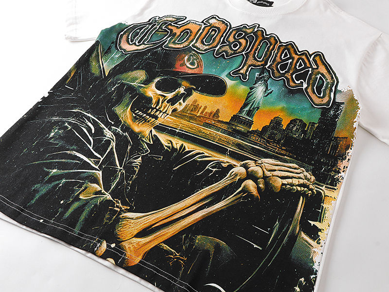GODSPEED Skeleton Driving Graphic T-Shirt