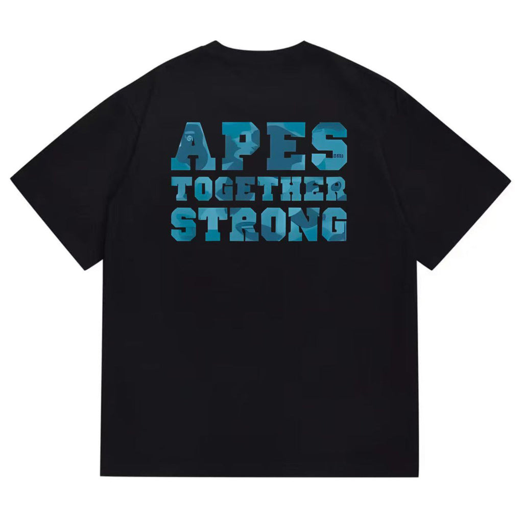 BAPE Ape Head Graphic Tee - Black & White