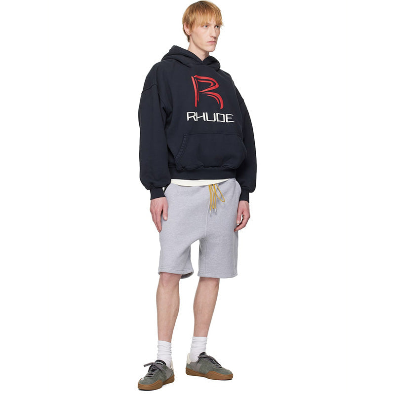 RHUDE Circuit Logo Hoodie – Black