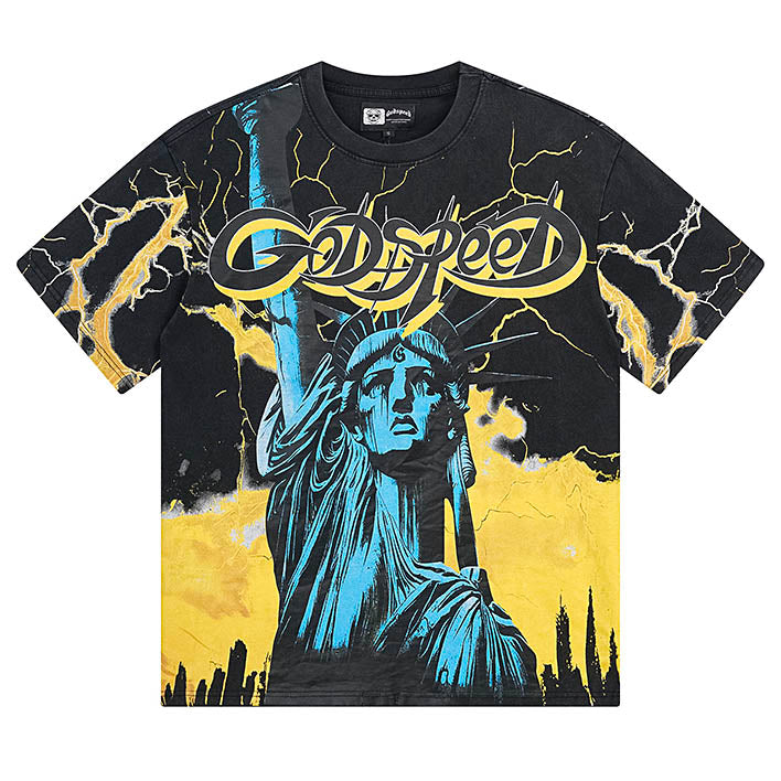 GODSPEED Statue of Liberty Graphic T-Shirt