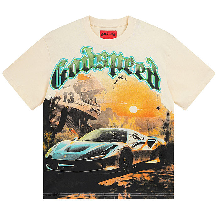GODSPEED Sunset Drift Layered Graphic T-Shirt – 100% Cotton