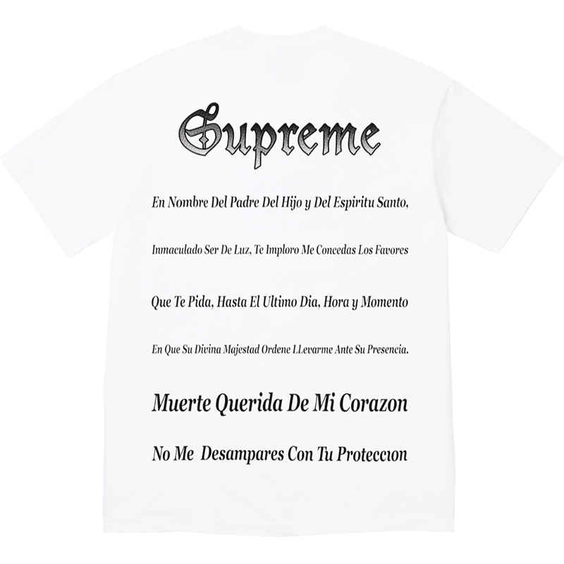 Supreme Grim Reaper Tee — Black / White