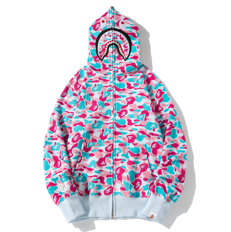 BAPE Miami City Limited Camo Shark Hoodie