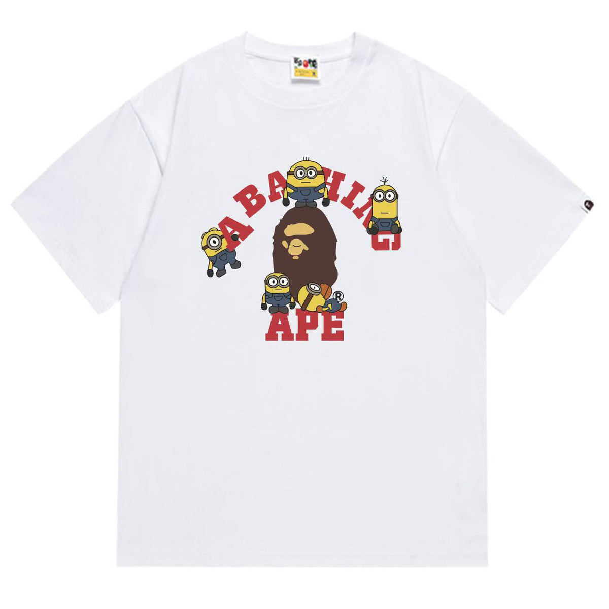 BAPE Ape Head Graphic Tee - Black & White