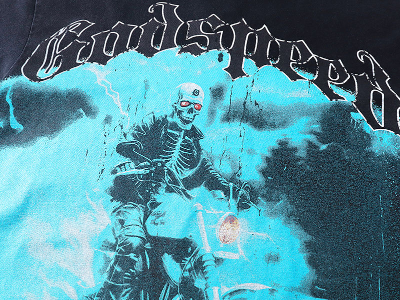 GODSPEED Long Lonely Road Thermal T-Shirt – 100% Cotton Graphic Tee