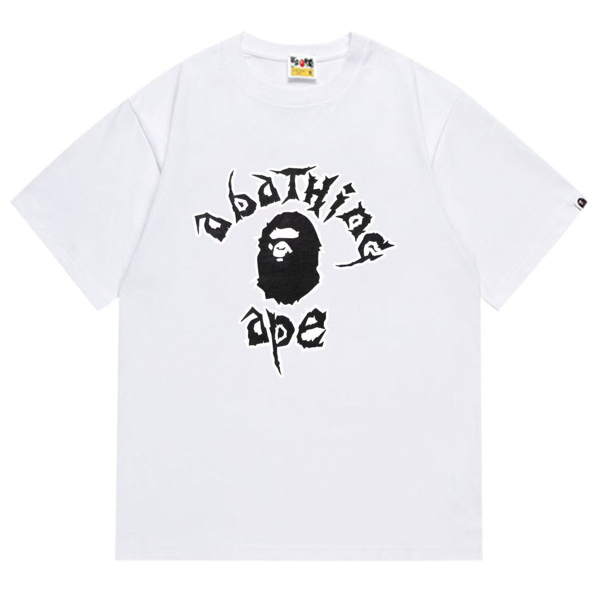 BAPE Ape Head Graphic Tee – Relaxed Fit 100% Cotton