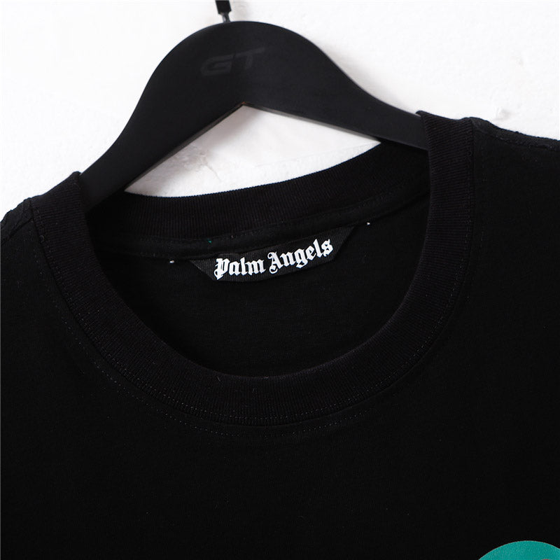 Palm Angels Dripping Heart PALM Graffiti Graphic T-Shirt