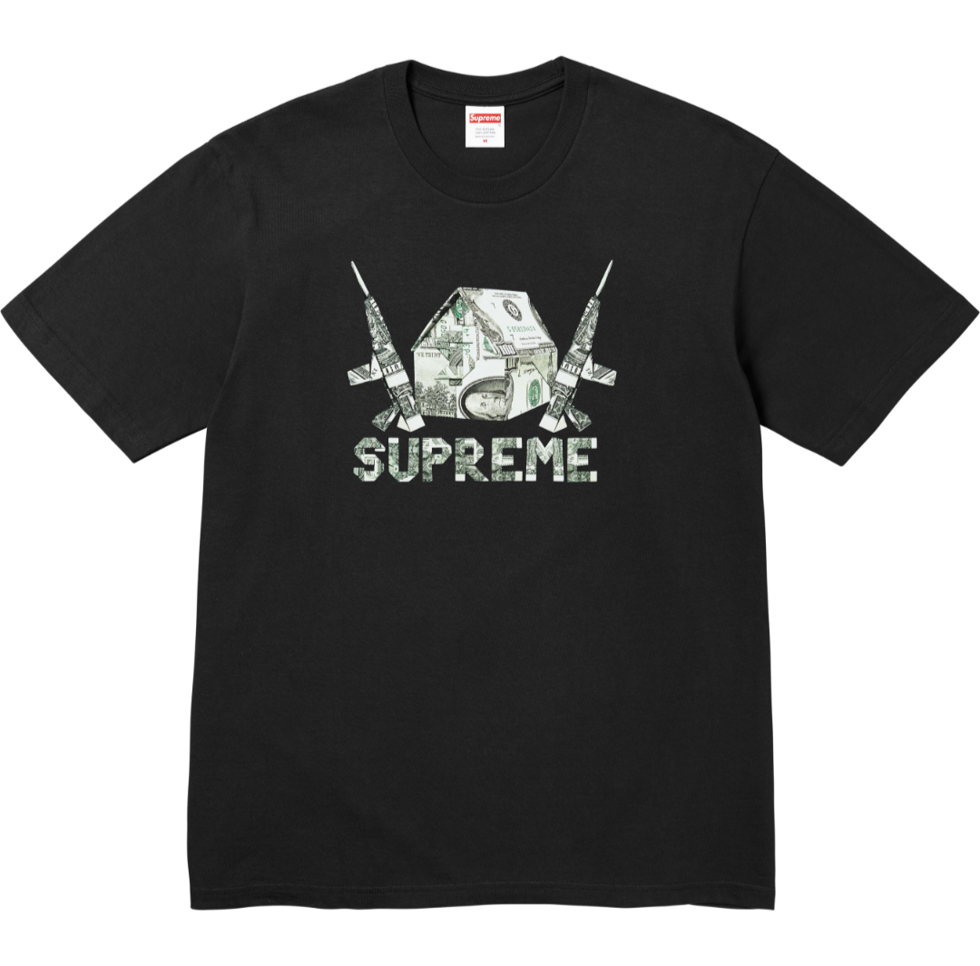 Supreme SS26 Origami Tee — Black / White