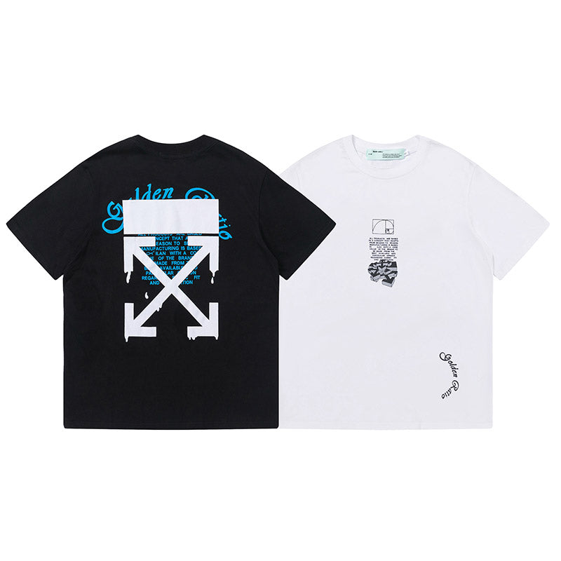 Off-White Diagonal Stripe Graphic T-Shirt