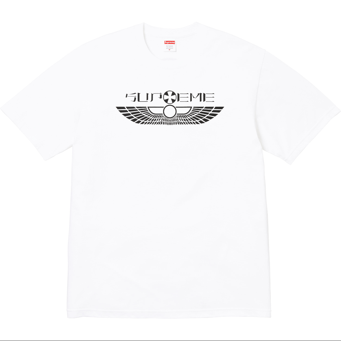 Supreme 25SS Wings Tee – Black / White