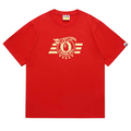 BAPE Ape Head Graphic Tee - Red, Green & Apricot