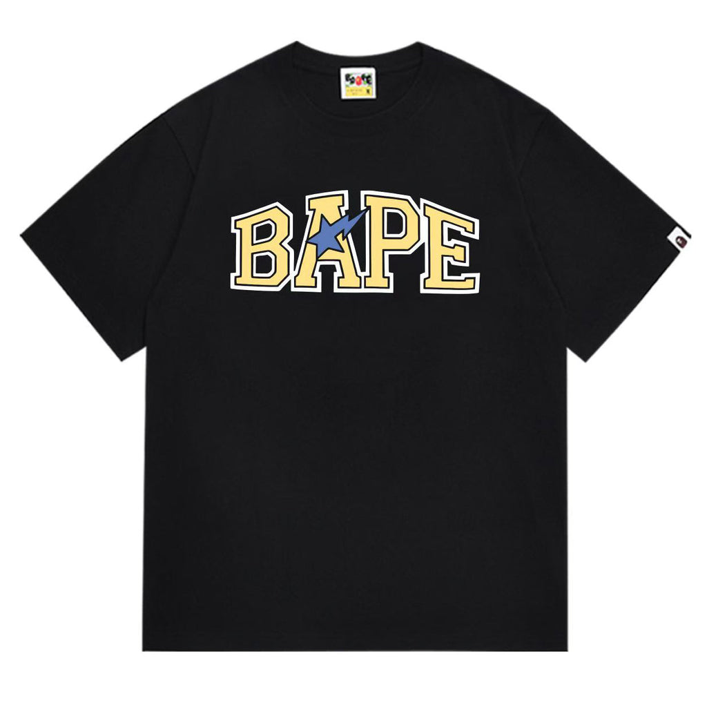 BAPE Ape Head Graphic Tee - Black & White