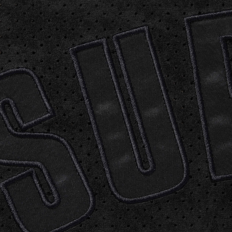 Supreme Ultrasuede Mesh Baseball Jersey — Black / Gray