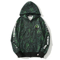 BAPE Shark Snake Print Full-Zip Hoodie