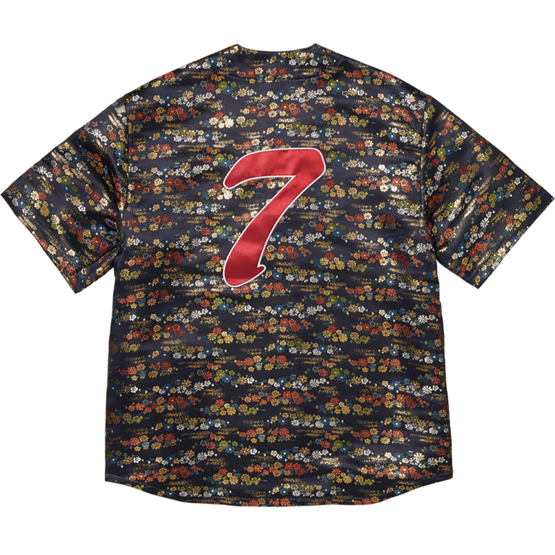 Supreme Floral Jacquard Baseball Jersey