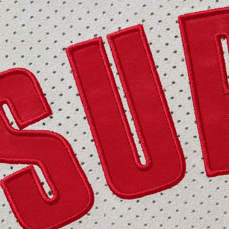 Supreme Ultrasuede Mesh Baseball Jersey — Black / Gray