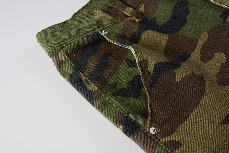 AMIRI Slim Fit Distressed Jeans – Full Logo Edition