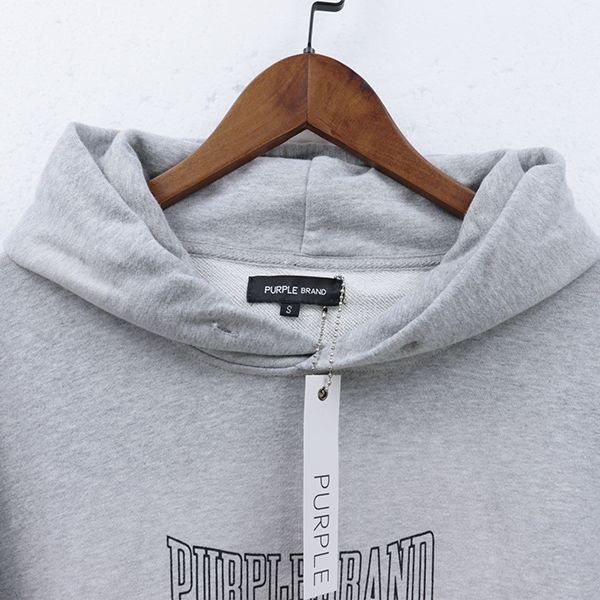 Purple Brand Logo Printed Hoodie