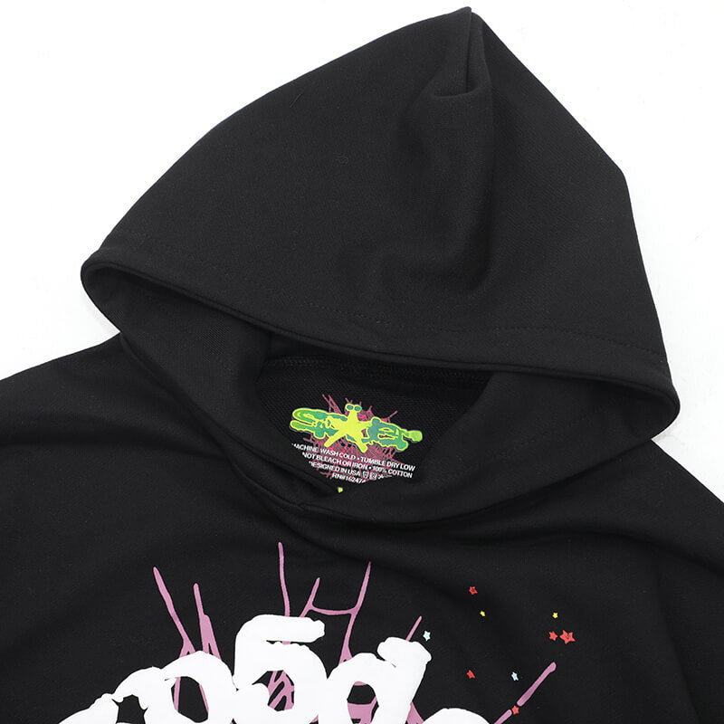 Sp5der Worldwide Hoodie – Black