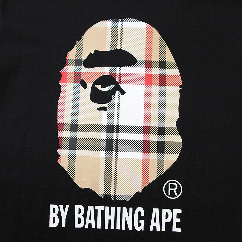 BAPE Burberry Plaid Ape Head T-Shirt by A Bathing Ape