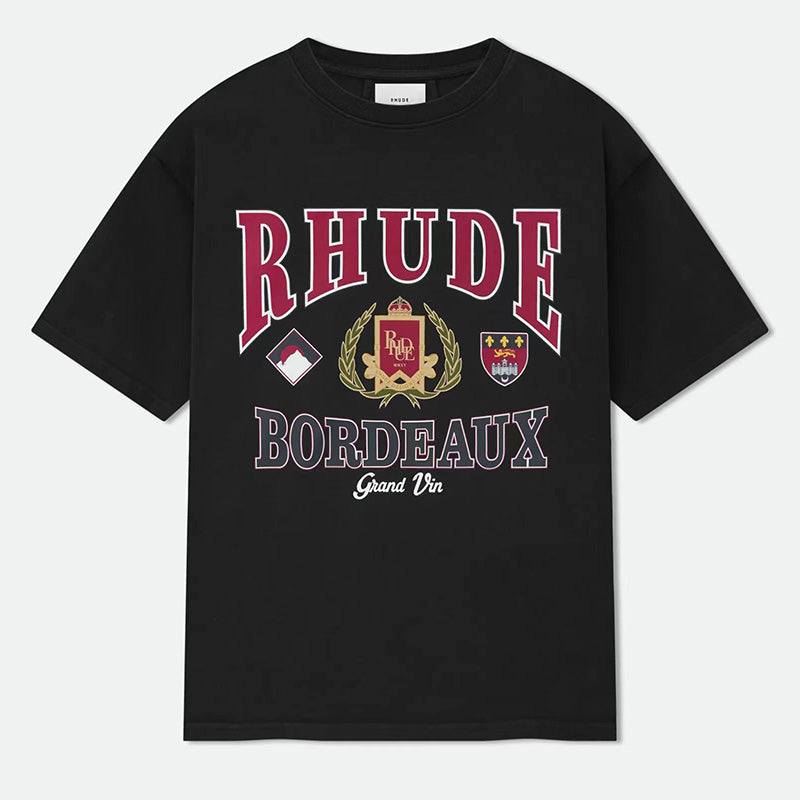 RHUDE Bordeaux Grand Graphic T-Shirt