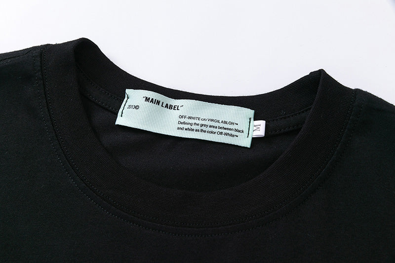 Off-White Diagonal Stripe Graphic T-Shirt