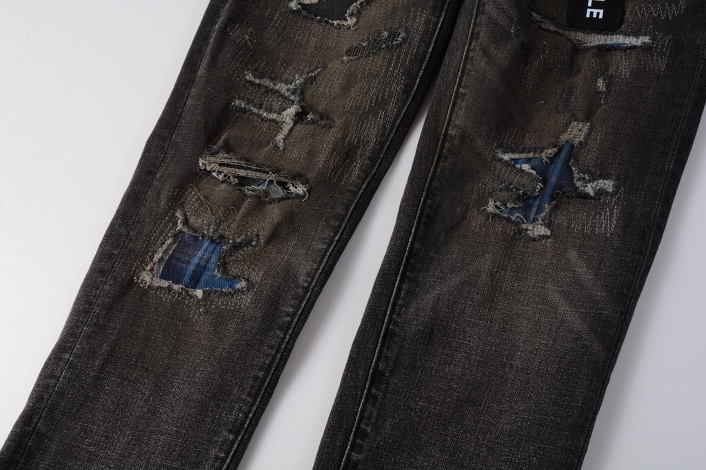 Purple Brand Jeans #9080 – Skinny Fit Distressed Denim