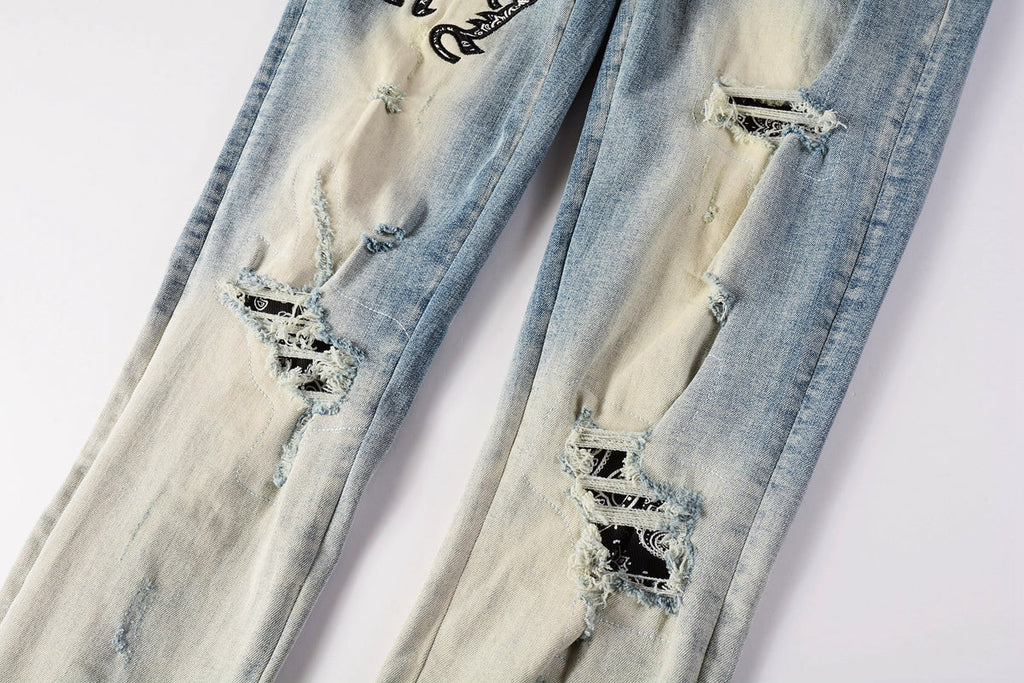 AMIRI Skinny Destroyed Jeans – Full Length Denim